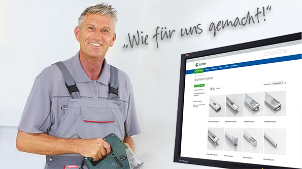 Beleuchtung für Tischler, Schreiner, Ladenbauer Tischler mit Konfiguratorsoftware